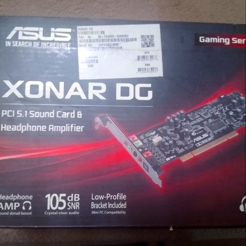 ASUS Xonar DG Pci Gaming Sound Card
